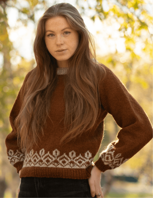 Hovedbilde Stølsbu genser i Vidde | Strikkepakke