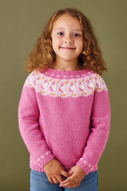 Hovedbilde Genser med enhjørninger i Esther | Strikkepakke