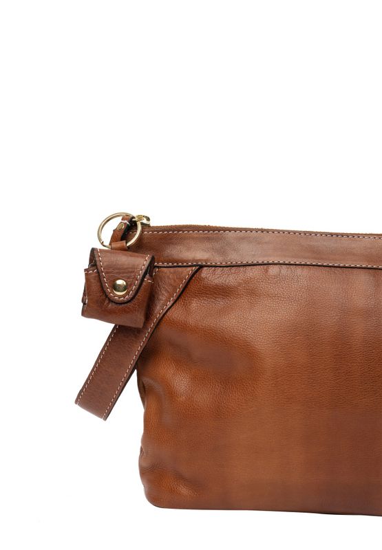 Project 3 -Eksklusiv prosjektveske i skinn, Walnut/Gold