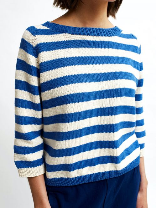 Hovedbilde Skjærgårdsgenser i Petunia | Strikkepakke