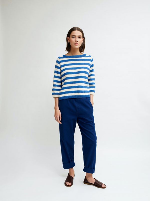 Skjærgårdsgenser i Petunia | Strikkepakke