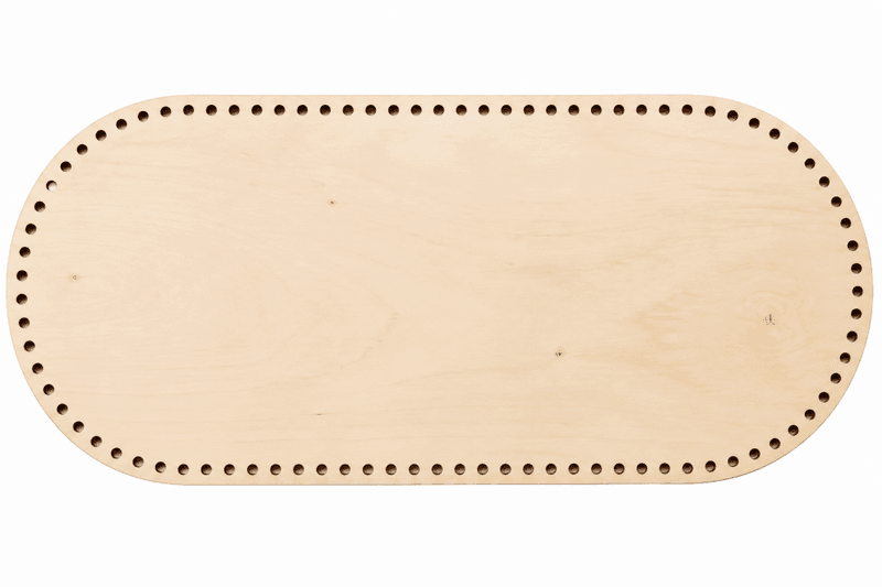 Oval bunn i finer 45x25 cm  – til kurv og dukkeseng 