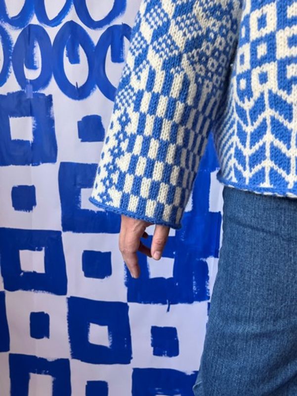 Nordic Mix Sweater i Fivel | Strikkepakke
