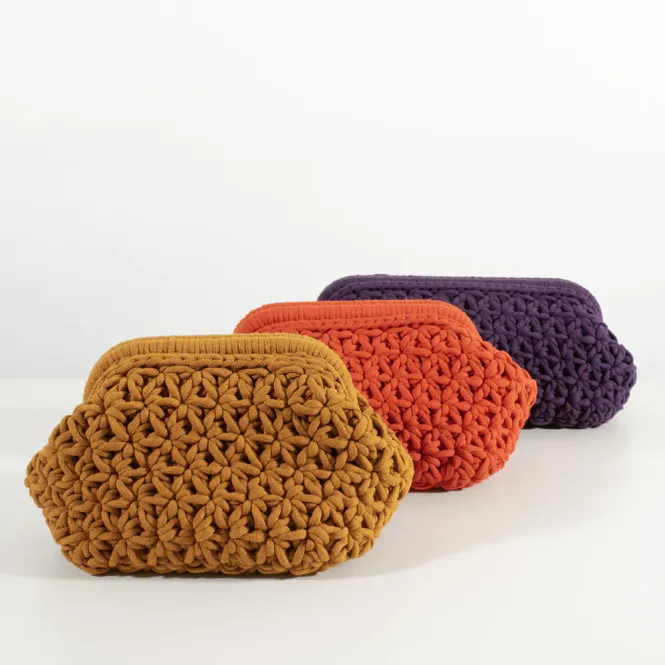 Hovedbilde Jasmine Clutch i Tubegarn 4 mm | Heklepakke