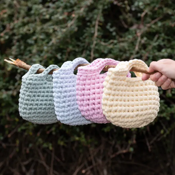 Hovedbilde Nybegynnerveske i Tubegarn+ 7mm | Heklepakke