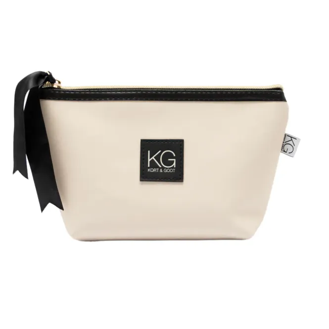 Hovedbilde KG - Liten prosjektveske i imitert skinn, beige