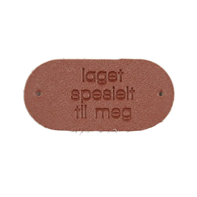 Hovedbilde Laget spesielt til meg -symerke i skinn