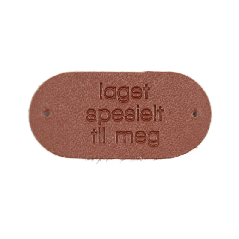 Laget spesielt til meg -symerke i skinn